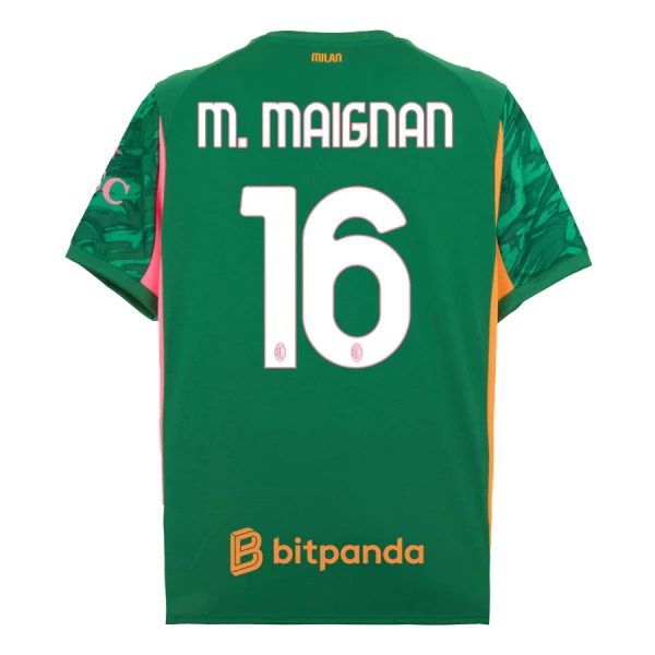 AC Milan M. Maignan 16 Keeper Drakt Herre 2025-26 Grønn AC Milan M. Maignan 16 Keeper Drakt Herre 2025-26 Grønn