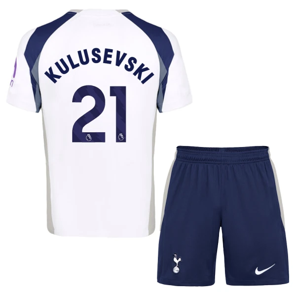 Tottenham Hotspur Kulusevski 21 Hjemmedrakt Barn 2025-26 - med Bukse Tottenham Hotspur Kulusevski 21 Hjemmedrakt Barn 2025-26 - med Bukse