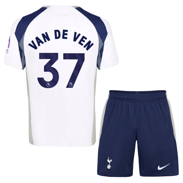 Tottenham Hotspur Van De Ven 37 Hjemmedrakt Barn 2025-26 - med Bukse Tottenham Hotspur Van De Ven 37 Hjemmedrakt Barn 2025-26 - med Bukse