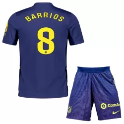 Atlético Madrid Barrios 8 Bortedrakt Barn 2025-26 - med Bukse Atlético Madrid Barrios 8 Bortedrakt Barn 2025-26 - med Bukse