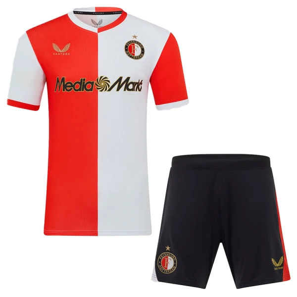 Feyenoord Rotterdam Hjemmedrakt Barn 2025-26 - med Bukse Feyenoord Rotterdam Hjemmedrakt Barn 2025-26 - med Bukse