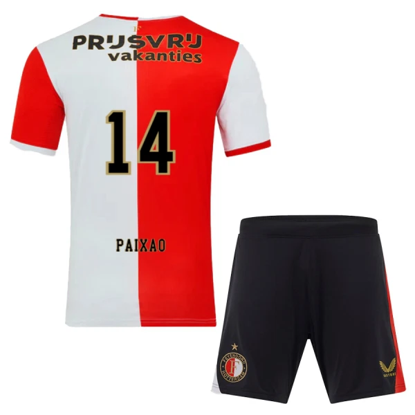 Feyenoord Rotterdam Paixao 14 Hjemmedrakt Barn 2025-26 - med Bukse Feyenoord Rotterdam Paixao 14 Hjemmedrakt Barn 2025-26 - med Bukse