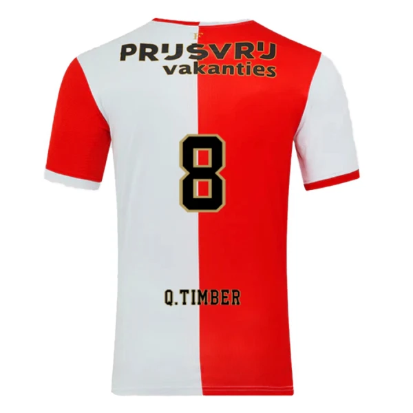 Feyenoord Rotterdam Q. Timber 8 Hjemmedrakt Herre 2025-26 Feyenoord Rotterdam Q. Timber 8 Hjemmedrakt Herre 2025-26