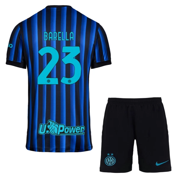 Inter Milan Barella 23 Hjemmedrakt Barn 2025-26 - med Bukse Inter Milan Barella 23 Hjemmedrakt Barn 2025-26 - med Bukse