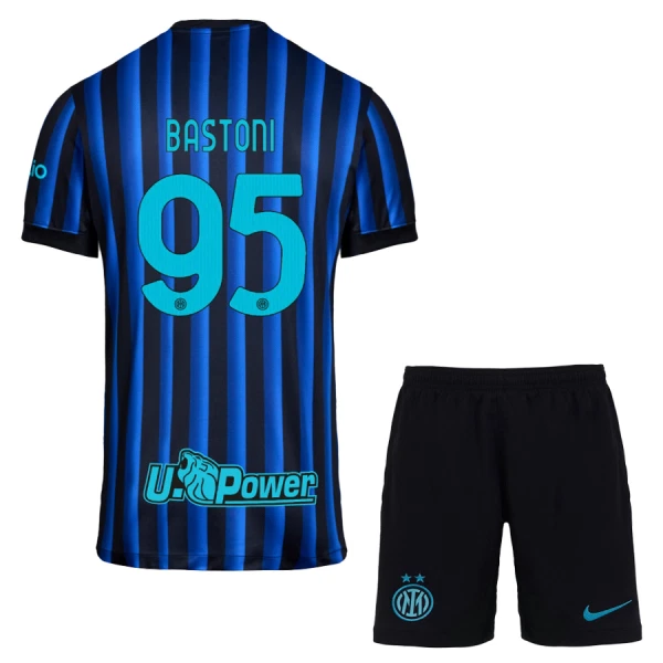 Inter Milan Bastoni 95 Hjemmedrakt Barn 2025-26 - med Bukse Inter Milan Bastoni 95 Hjemmedrakt Barn 2025-26 - med Bukse