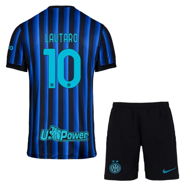 Inter Milan Lautaro Martinez 10 Hjemmedrakt Barn 2025-26 - med Bukse Inter Milan Lautaro Martinez 10 Hjemmedrakt Barn 2025-26 - med Bukse