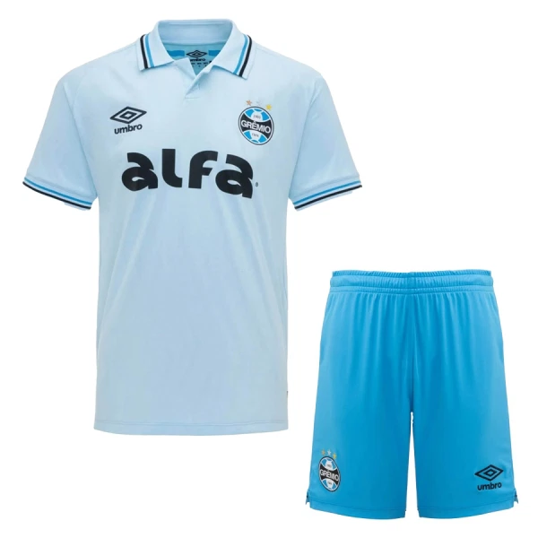 Grêmio FBPA Bortedrakt Barn 2025-26 - med Bukse Grêmio FBPA Bortedrakt Barn 2025-26 - med Bukse