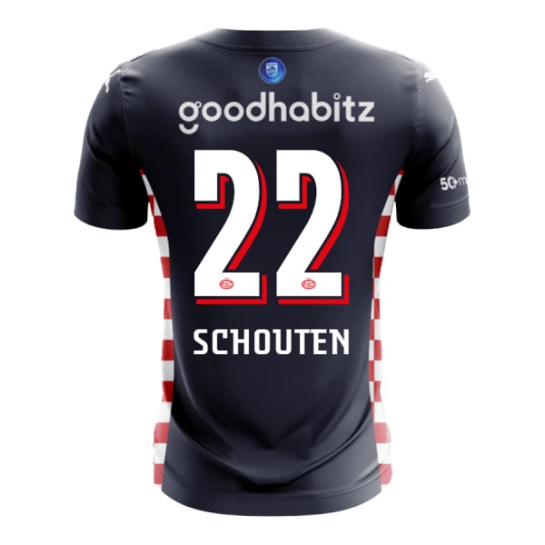 PSV Eindhoven Schouten 22 Bortedrakt Herre 2025-26 PSV Eindhoven Schouten 22 Bortedrakt Herre 2025-26