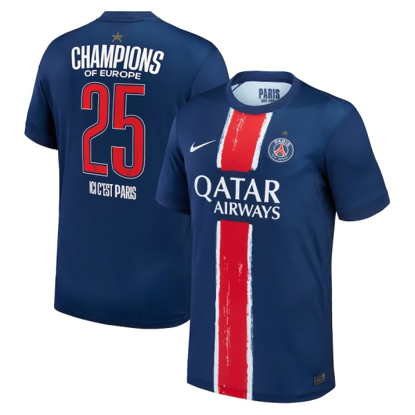 Paris Saint-Germain 1 Star Champions of Europe Hjemmedrakt Herre 2024/2025 Paris Saint-Germain 1 Star Champions of Europe Hjemmedrakt Herre 2024/2025
