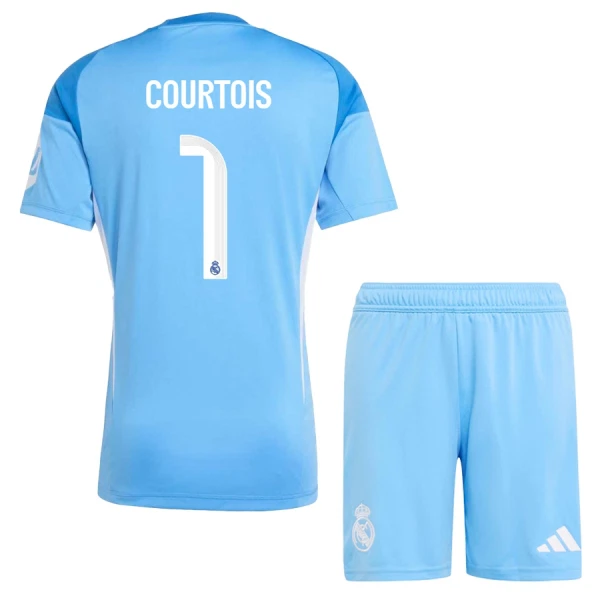 Real Madrid Courtois 1 Keeper Drakt Barn 2025-26 Real Madrid Courtois 1 Keeper Drakt Barn 2025-26