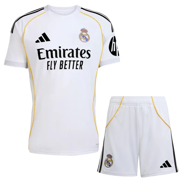 Real Madrid Hjemmedrakt Barn 2025-26 - med Bukse Real Madrid Hjemmedrakt Barn 2025-26 - med Bukse