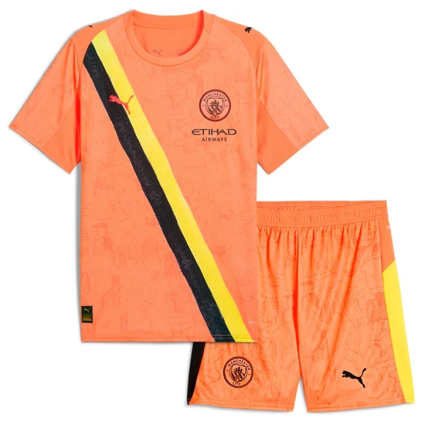 Manchester City KidSuper Keeper Drakt Barn 2025-26 Manchester City KidSuper Keeper Drakt Barn 2025-26