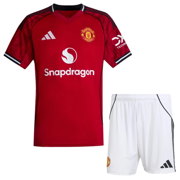 Manchester United Hjemmedrakt Barn 2025-26 - med Bukse Manchester United Hjemmedrakt Barn 2025-26 - med Bukse