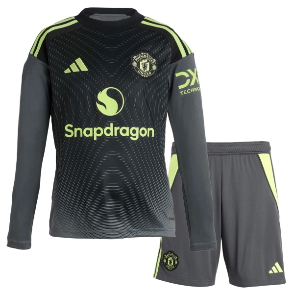 Manchester United Keeper Hjemmedrakt Barn 2025-26 Langermet - med Bukse Manchester United Keeper Hjemmedrakt Barn 2025-26 Langermet - med Bukse