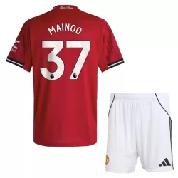 Manchester United Mainoo 37 Hjemmedrakt Barn 2025-26 - med Bukse Manchester United Mainoo 37 Hjemmedrakt Barn 2025-26 - med Bukse