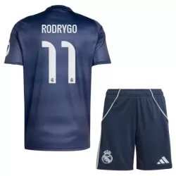 Real Madrid Rodrygo 11 Bortedrakt Barn 2025-26 - med Bukse Real Madrid Rodrygo 11 Bortedrakt Barn 2025-26 - med Bukse