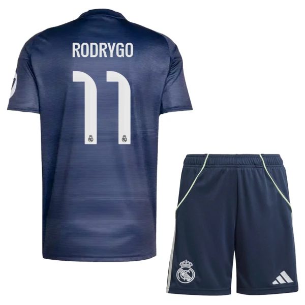Real Madrid Rodrygo 11 Bortedrakt Barn 2025-26 - med Bukse