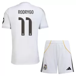 Real Madrid Rodrygo 11 Hjemmedrakt Barn 2025-26 - med Bukse Real Madrid Rodrygo 11 Hjemmedrakt Barn 2025-26 - med Bukse