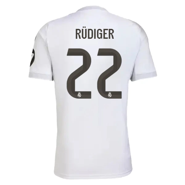 Real Madrid Rudiger 22 Hjemmedrakt Herre 2025-26 Real Madrid Rudiger 22 Hjemmedrakt Herre 2025-26