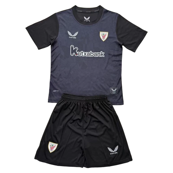 Athletic Bilbao Keeper Drakt Barn 2025-26 Svart Athletic Bilbao Keeper Drakt Barn 2025-26 Svart