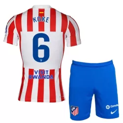 Atlético Madrid Koke 6 Hjemmedrakt Barn 2025-26 - med Bukse Atlético Madrid Koke 6 Hjemmedrakt Barn 2025-26 - med Bukse