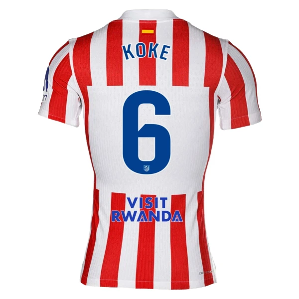 Atlético Madrid Koke 6 Hjemmedrakt Herre 2025-26 Atlético Madrid Koke 6 Hjemmedrakt Herre 2025-26