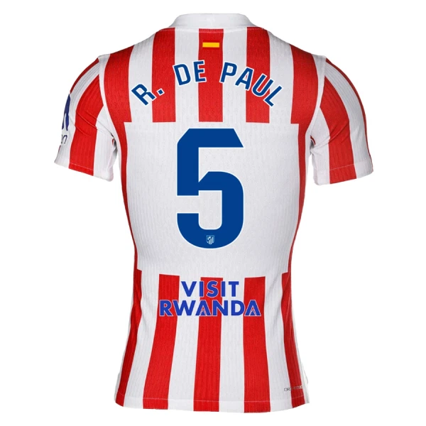 Atlético Madrid R. De Paul 5 Hjemmedrakt Herre 2025-26 Atlético Madrid R. De Paul 5 Hjemmedrakt Herre 2025-26