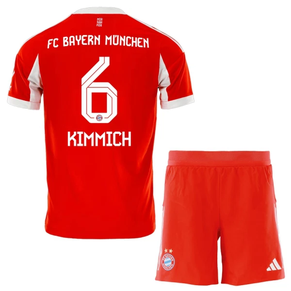 FC Bayern München Joshua Kimmich 6 Hjemmedrakt Barn 2025-26 - med Bukse FC Bayern München Joshua Kimmich 6 Hjemmedrakt Barn 2025-26 - med Bukse