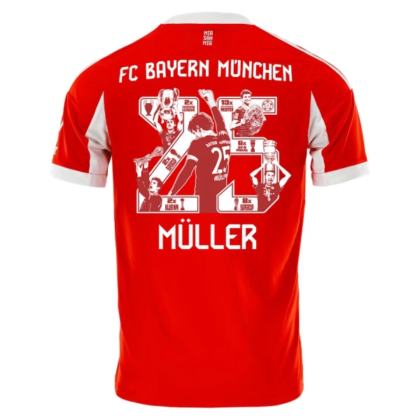 FC Bayern München Thomas Müller 25 Hjemmedrakt Herre 2025-26 Spesiell FC Bayern München Thomas Müller 25 Hjemmedrakt Herre 2025-26 Spesiell