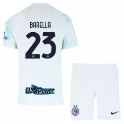 Inter Milan Barella 23 Bortedrakt Barn 2025-26 - med Bukse Inter Milan Barella 23 Bortedrakt Barn 2025-26 - med Bukse