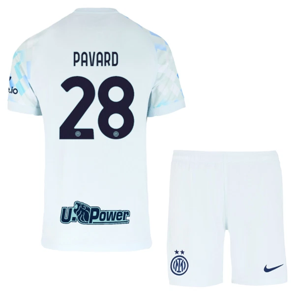 Inter Milan Pavard 28 Bortedrakt Barn 2025-26 - med Bukse Inter Milan Pavard 28 Bortedrakt Barn 2025-26 - med Bukse