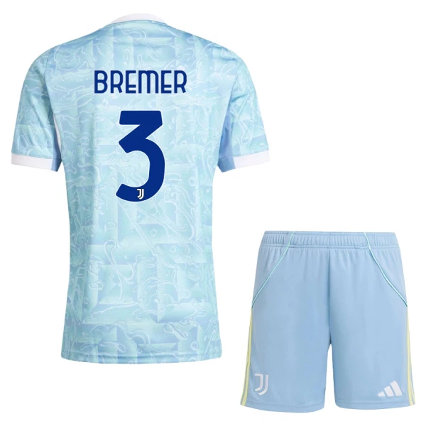 Juventus Bremer 3 Bortedrakt Barn 2025-26 - med Bukse Juventus Bremer 3 Bortedrakt Barn 2025-26 - med Bukse