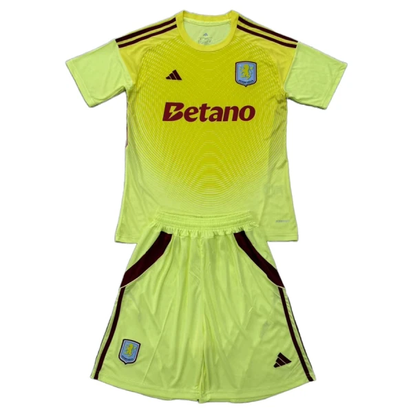 Aston Villa Keeper Drakt Barn 2025-26 Gul