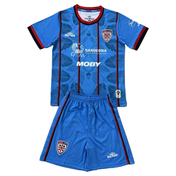 Cagliari Calcio Tredjedrakt Barn 2025-26 - med Bukse