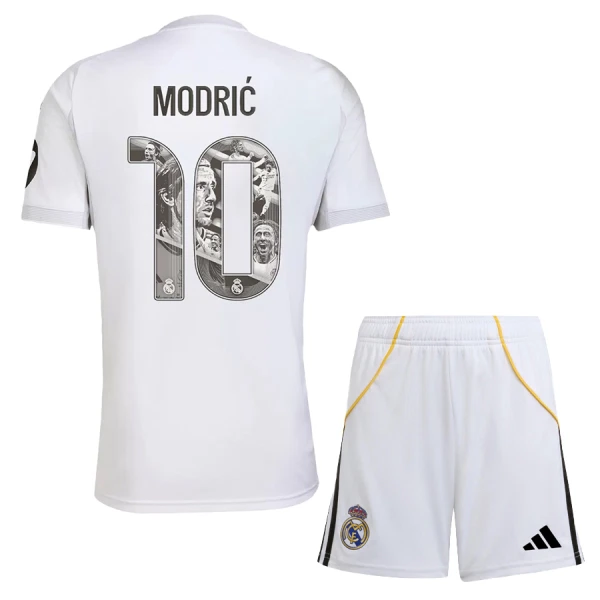 Real Madrid Modrić 10 Hjemmedrakt Barn 2025-26 Spesiell - med Bukse