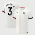 Chelsea Cucurella 3 Bortedrakt Herre 2025-26