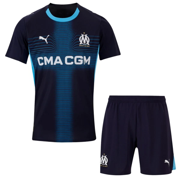 Olympique de Marseille Bortedrakt Barn 2025-26 - med Bukse