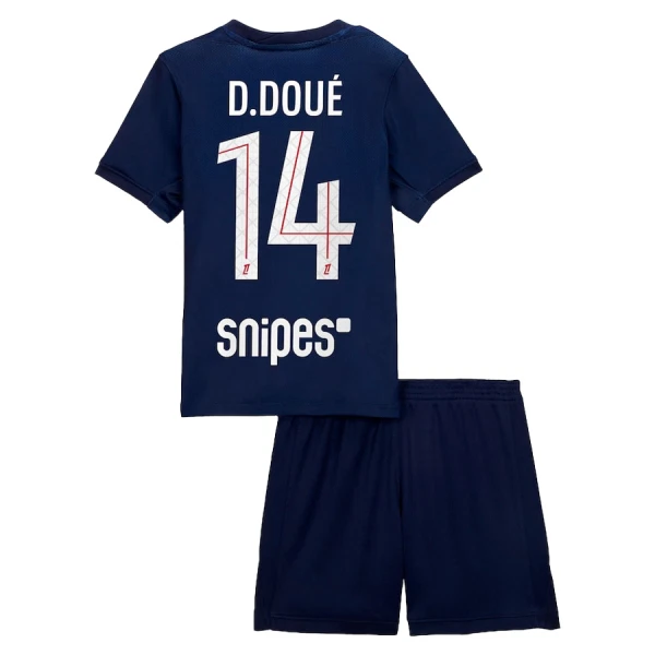 Paris Saint-Germain Desire Doue 14 Hjemmedrakt Barn 2025-26 - med Bukse
