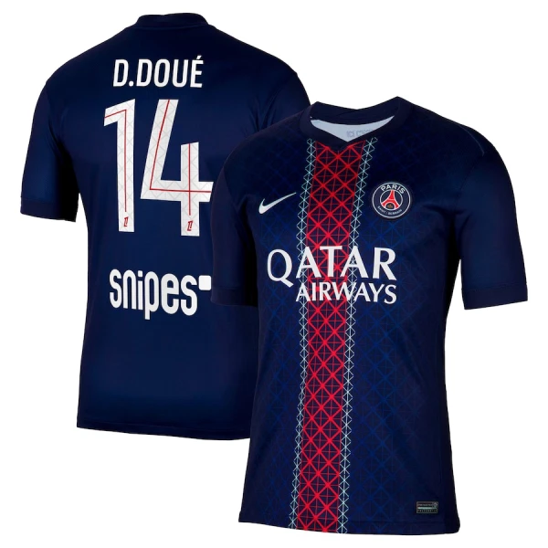 Paris Saint-Germain Desire Doue 14 Hjemmedrakt Herre 2025-26