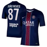 Paris Saint-Germain Joao Neves 87 Hjemmedrakt Herre 2025-26