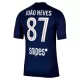 Paris Saint-Germain Joao Neves 87 Hjemmedrakt Herre 2025-26