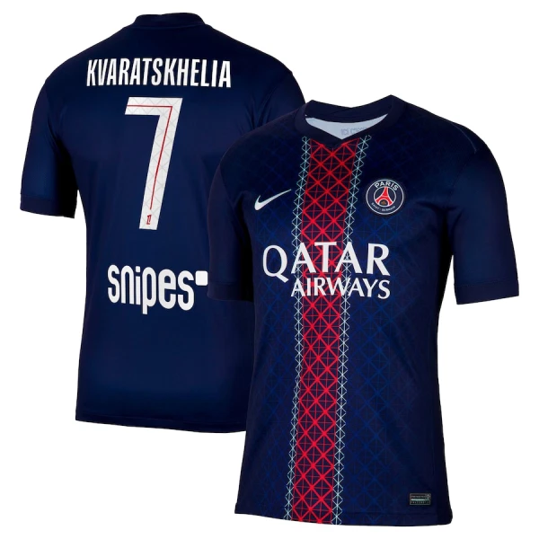 Paris Saint-Germain Kvaratskhelia 7 Hjemmedrakt Herre 2025-26