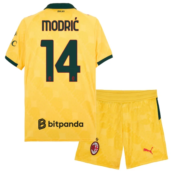 AC Milan Modrić 14 Tredjedrakt Barn 2025-26 - med Bukse AC Milan Modrić 14 Tredjedrakt Barn 2025-26 - med Bukse