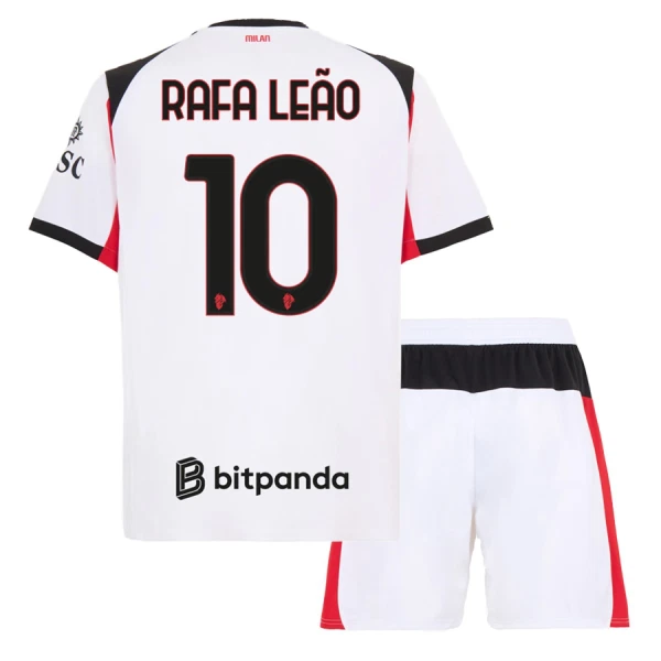 AC Milan Rafael Leao 10 Bortedrakt Barn 2025-26 - med Bukse AC Milan Rafael Leao 10 Bortedrakt Barn 2025-26 - med Bukse