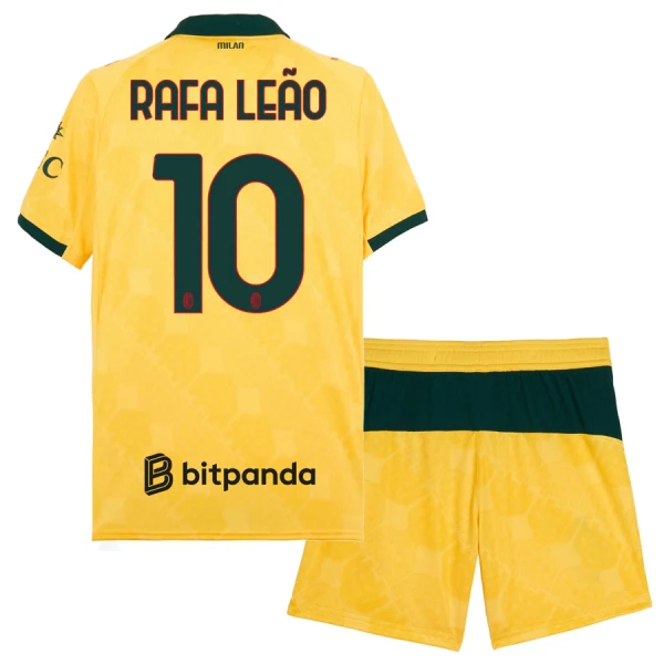 AC Milan Rafael Leao 10 Tredjedrakt Barn 2025-26 - med Bukse AC Milan Rafael Leao 10 Tredjedrakt Barn 2025-26 - med Bukse