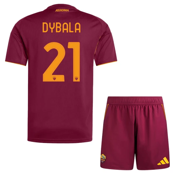 AS Roma Dybala 21 Hjemmedrakt Barn 2025-26 - med Bukse