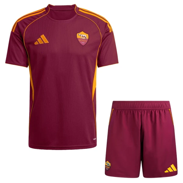 AS Roma Hjemmedrakt Barn 2025-26 - med Bukse AS Roma Hjemmedrakt Barn 2025-26 - med Bukse