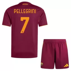 AS Roma Pellegrini 7 Hjemmedrakt Barn 2025-26 - med Bukse AS Roma Pellegrini 7 Hjemmedrakt Barn 2025-26 - med Bukse