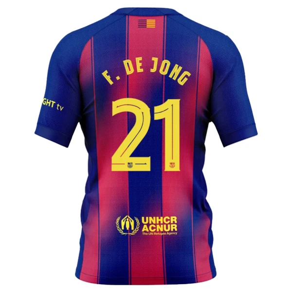 FC Barcelona Frenkie de Jong 21 Hjemmedrakt Herre 2025-26 FC Barcelona Frenkie de Jong 21 Hjemmedrakt Herre 2025-26