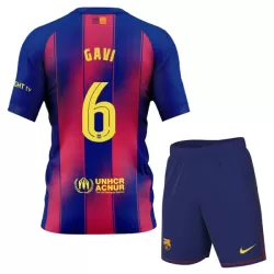FC Barcelona Gavi 6 Hjemmedrakt Barn 2025-26 - med Bukse FC Barcelona Gavi 6 Hjemmedrakt Barn 2025-26 - med Bukse